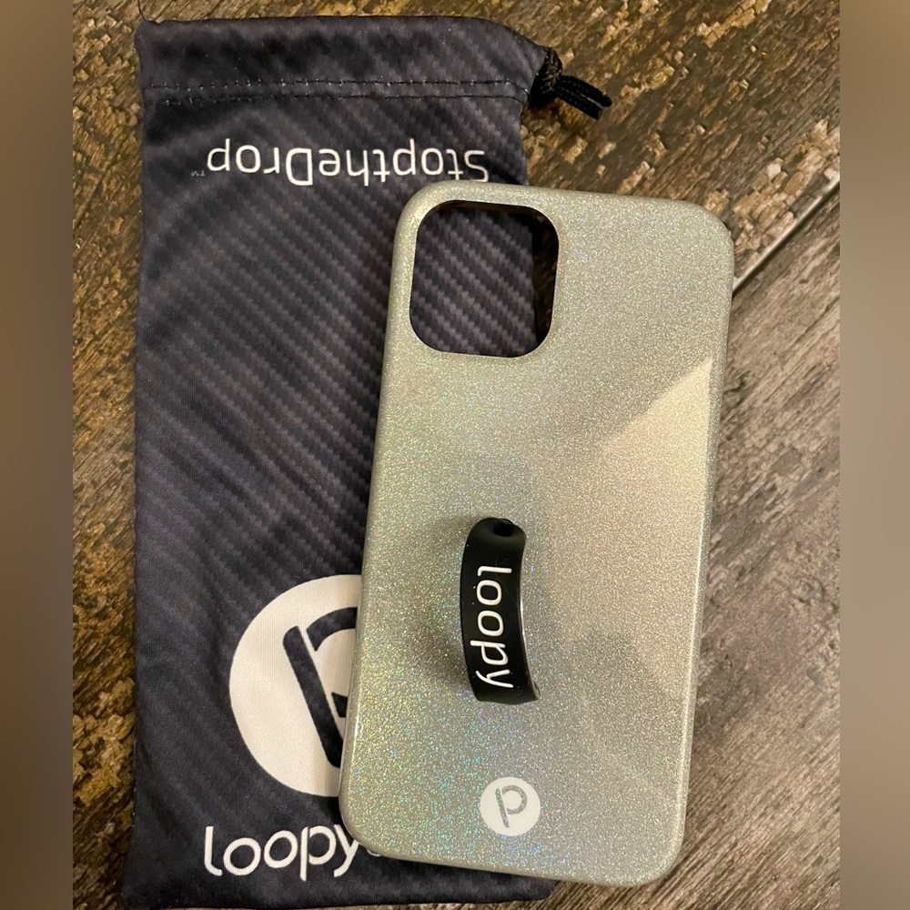 Loopy Case Sparkling Silver iPhone 12 Case